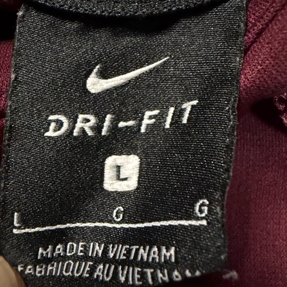 Nike Men's Burgundy Hoodie with Gradient Swoosh - Picture 3 of 3